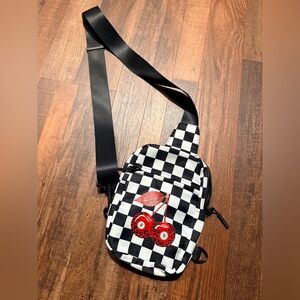 Checkered Black and White crossbody
